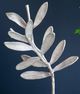 A & B Home 2-Piece Silver/White Olive Branch Statuarie Set-1