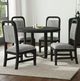 Elements International Ridgemont Black/Gray Dining Side Chair-1