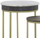 Coast2Coast Home™ Cameron Park 2-Piece Nolan Gray Nesting End Table with Gold Base Set-1