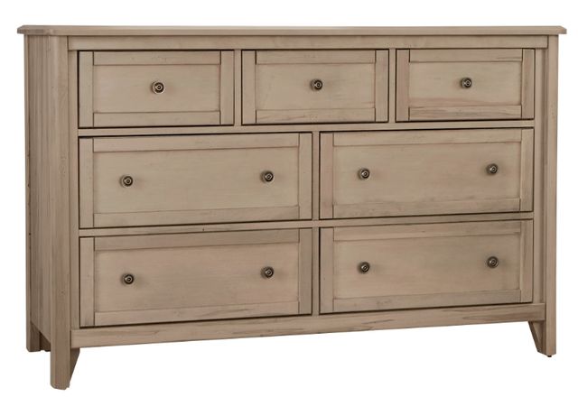 Vaughan-Bassett Woodbridge Shadow Gray 7-Drawer Dresser-0