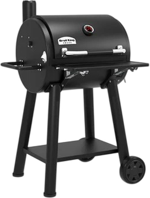 Broil King® Regal™ 400 26" Black Freestanding Charcoal Grill-2