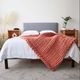 Hush Knit Burnt Orange Weighted Blanket-3