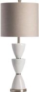 Crestview Collection Morison White & Brushed Nickel Table Lamp-0