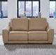 Liberty Furniture Blake Sophia Oatmeal Leather Power Reclining Loveseat with Power Headrest-1
