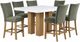 Steve Silver Co. Artemis 7-Piece Green/Tan/White Counter Height Dining Set-0