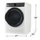 Electrolux Perfect Steam™ 8 Cu. Ft. Matte White Front Load Gas Dryer with LuxCare® Dry-4