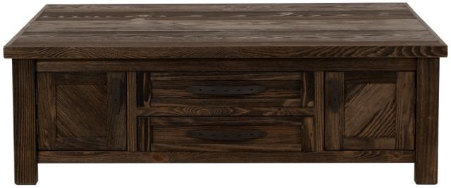 International Furniture Direct Dutton Brown Cocktail Table-3