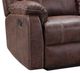 American Wholesale Furniture Gin Rummy Buckskin Double Reclining Sofa-1