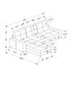 Monarch Specialties Inc. Lumos-13 Dark Grey Sleeper Sofa Storage Lounger and Reversible Chaise-4