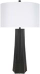 Classy Living 2-Piece Obsidian Glow Matte Black Table Lamp Set-0