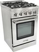Unique® Appliances Classic Retro 24" Stainless Steel Slide-In Propane Gas Range-2