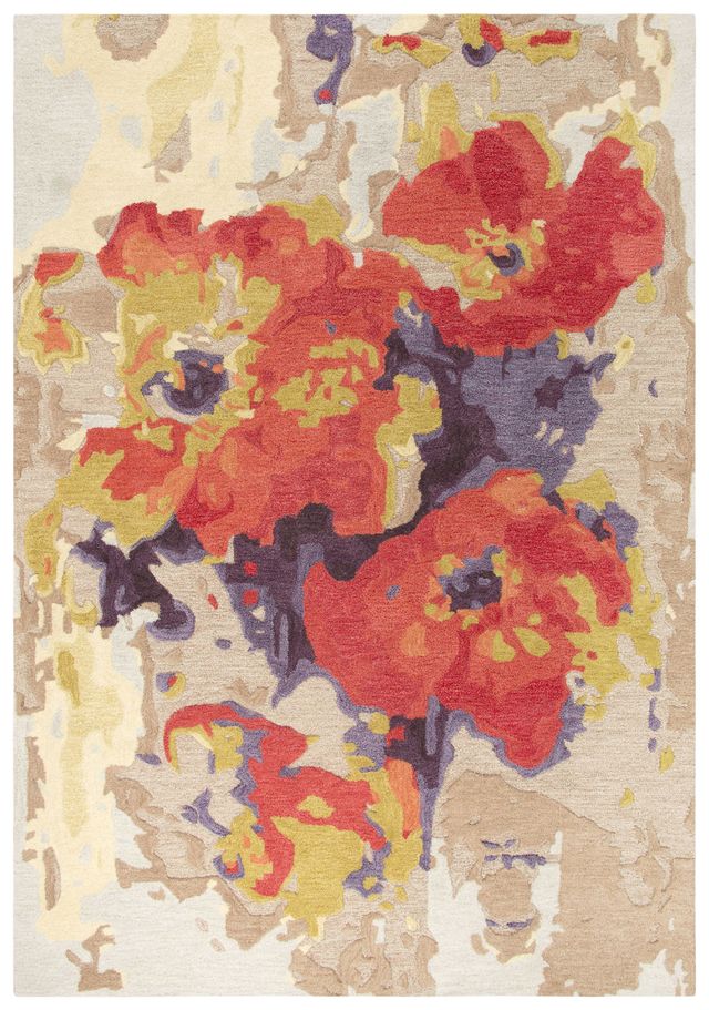 Rizzy Home Connie Post Orange/Beige 5' x 8' Rug-0