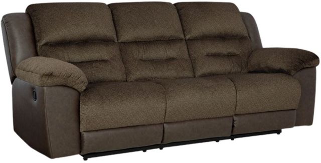 Benchcraft® Dorman Chocolate Manual Reclining Sofa-0