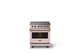Viking® 5 Series 30" Blush Pro Style Induction Range with Brushed Brass Trim-3