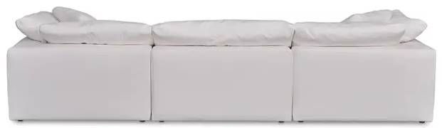 Moe's Home Collection Clay 3-Piece Cream White Modular Sectional Sofa-2