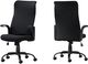 Monarch Specialties Inc. Black Leather Multi Position Office Chair-0