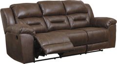 Signature Design by Ashley® Stoneland Chocolate Manual Reclining Sofa