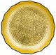A & B Home 2-Piece Black/Gold Metro Gilded Decorative Plate Set-2