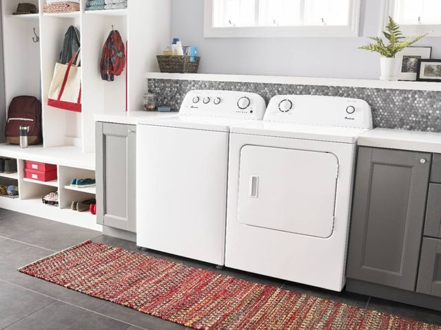 Amana® 6.5 Cu. Ft. White Front Load Gas Dryer-9