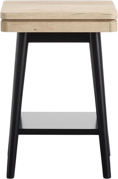 Magnussen Home® Fletcher Driftwood Accent Table with Black Base-1