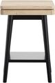 Magnussen Home® Fletcher Driftwood Accent Table with Black Base-1
