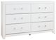 Signature Design by Ashley® Maeling White 6-Drawer Dresser-0