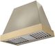 AGA Euclid 36" Fawn Wall Mounted Range Hood  with Brushed Brass Trim-0