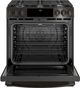 GE Profile™ 30" Black Stainless Steel Slide-In Front Control Gas Range-1