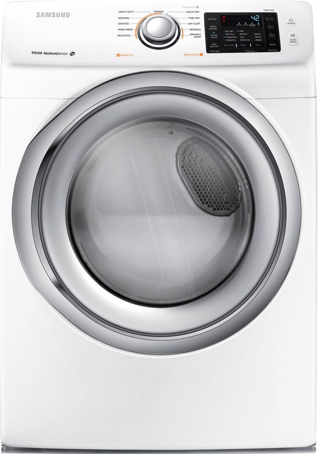 Samsung 7.5 Cu. Ft. White Electric Dryer-0