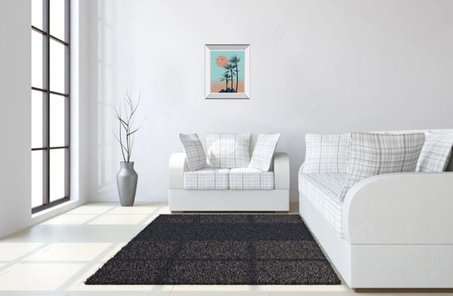 Classy Art Passion in the Tropics I by Hal Halli Mirror Framed Wall Art-2