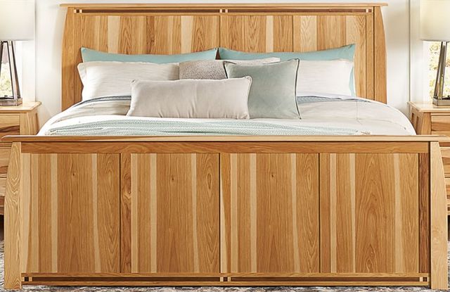 A-America® Adamstown Natural King Panel Bed-1