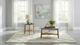 Coaster® Bradley 2-Piece Gray/Natural Coffee Table Set-1