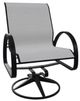 Telescope Casual Aruba Abalone/Black Aluminum/Fabric Outdoor Sling Swivel Rocker-0