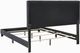 Coaster® Mapes Charcoal Full Upholstered Bed-1