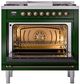 Ilve® Nostalgie II Series 36" Emerald Green Pro Style Dual Fuel Range-1