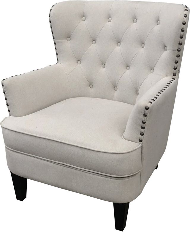 Signature Design by Ashley® Romansque Beige 37.75" Accent Chair-4