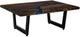International Furniture Direct Zaphiro Brown Top Cocktail Table with Black Base-0