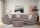 Franklin™ Brighton Scottsdale Greige Round Ottoman-2