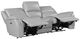 Steve Silver Co. Alexandria 3-Piece Stone Power Leather Reclining Sofa-1