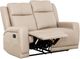 Primo™ International Casa Sienna Igor Jaxxon Taupe Faux Leather Manual Motion Loveseat-1