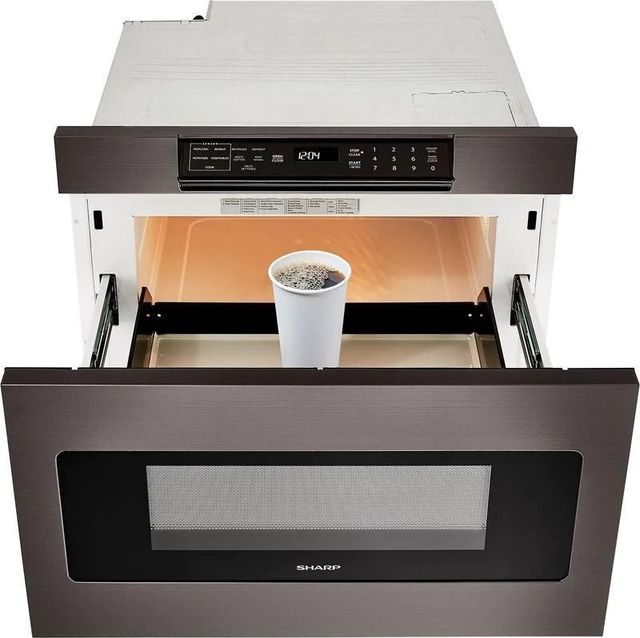 Sharp® 1.2 Cu. Ft. Black Stainless Steel Microwave Drawer-1