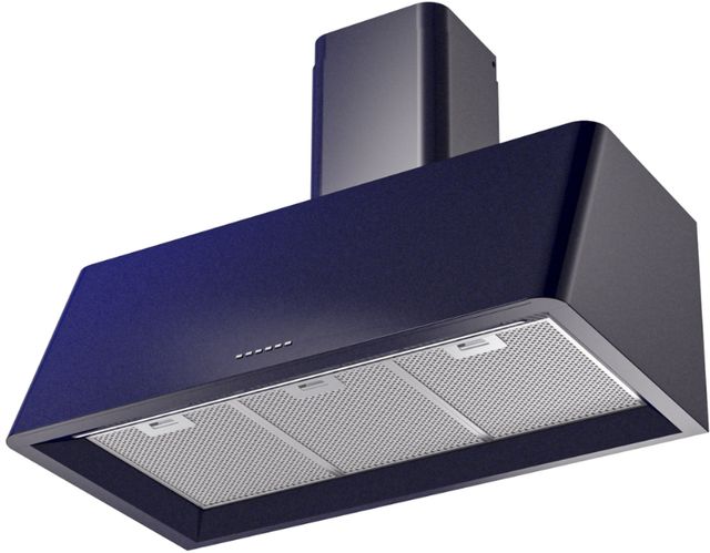 Ilve® Nostalgie II Series 36" Midnight Blue Wall Mounted Range Hood-1