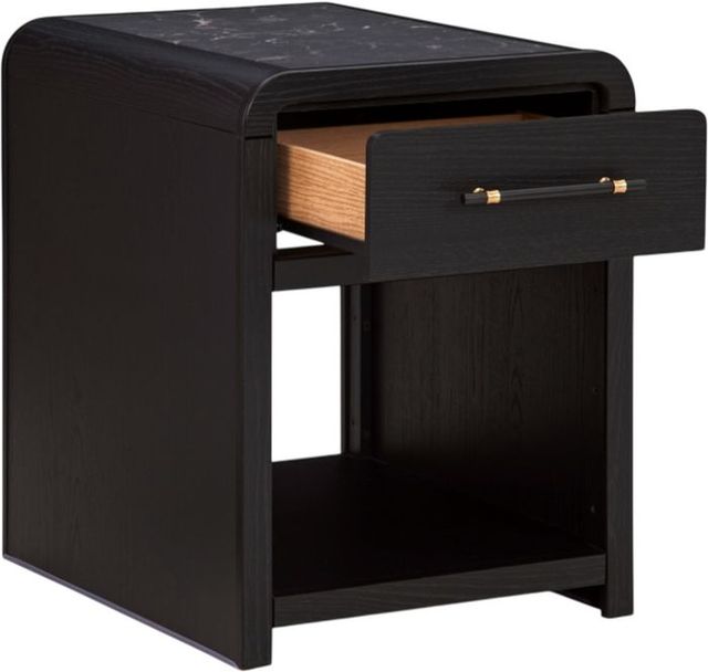 Signature Design by Ashley® Clanden Black Rectangular End Table-2