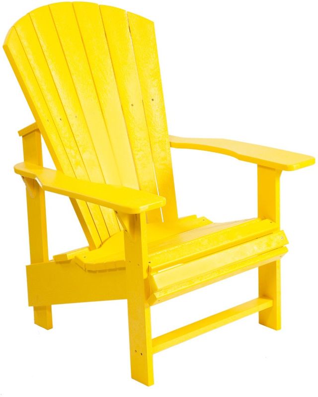 C.R. Plastic Generation Line Yellow Upright Adirondack-0