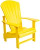 C.R. Plastic Generation Line Yellow Upright Adirondack-0
