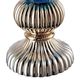 A & B Home Blue/Silver 10" Flower Vase-3
