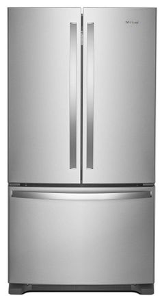 Whirlpool® 36 in. 20.0 Cu. Ft. Fingerprint Resistant Stainless Steel Counter Depth French Door Refrigerator-Fingerprint Resistant Stainless Steel