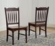 A-America® British Isles Antique Oak/Black Slatback Dining Side Chair-2