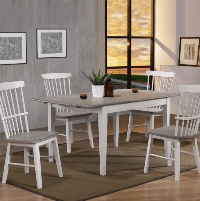 Winners Only® Brantley Gray/White Dining Side Chair-2