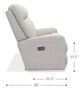 La-Z-Boy® Finley Dove Power Wall Reclining Loveseat with Headrest-5
